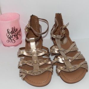 Spring and Summer Sandals Gold Clarks New With Tag